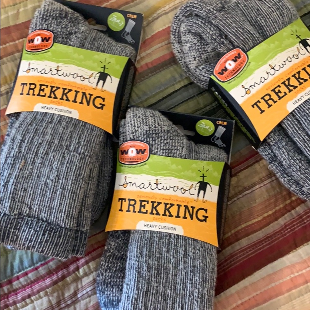 Smartwool Trekking crew hiking socks. 3 pair